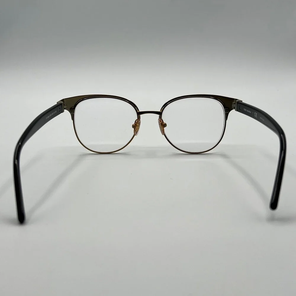 Tory Burch TY1054 3100 Black Gold Cat Eye Eyeglasses Frames with Case 50-18-140